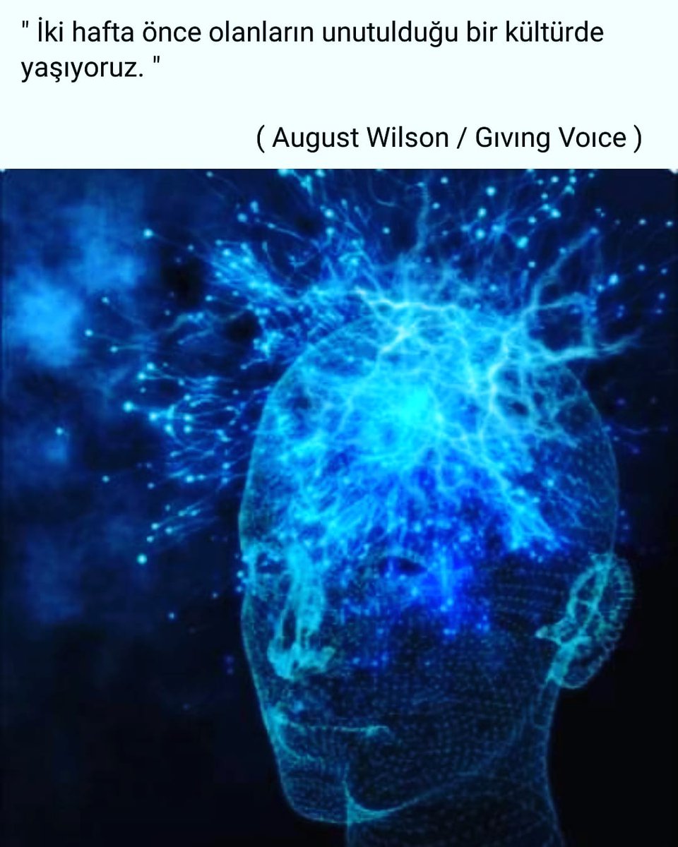 ' İki hafta önce olanların unutulduğu bir kültürde yaşıyoruz. '

#AugustWilson 
#givingvoice