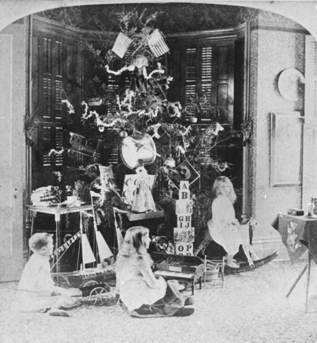 Gift giving had traditionally been at New Year but moved as Christmas became more important to the Victorians. Initially gifts were rather modest – fruit, nuts, sweets and small handmade trinkets.