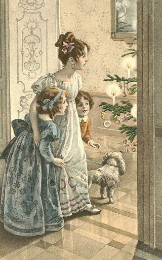 The preparation and eating of the feast, decorations and gift giving, entertainments and parlour games - all were essential to the celebration of the festival and were to be shared by the whole family.