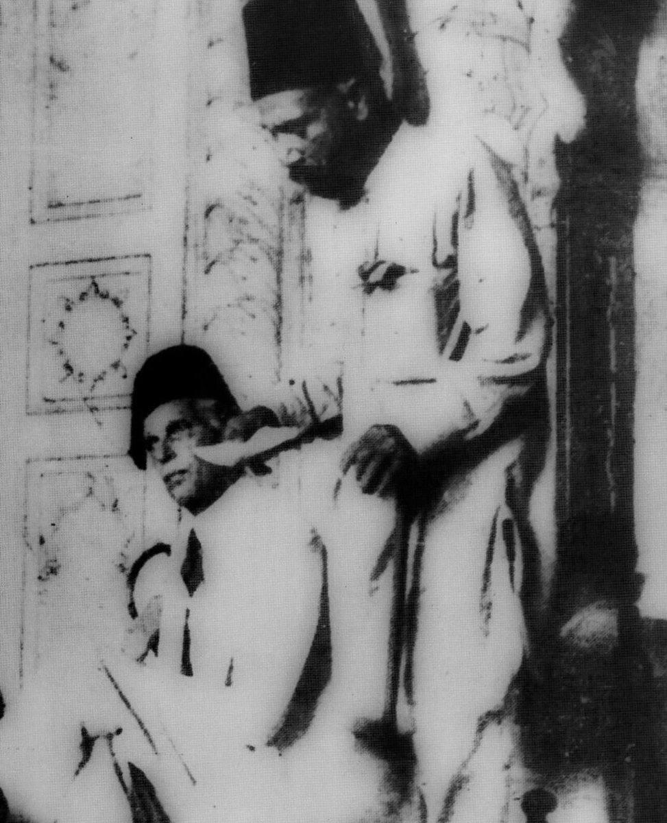 Quaid-e-Azam at badshahi mosque, Lahore