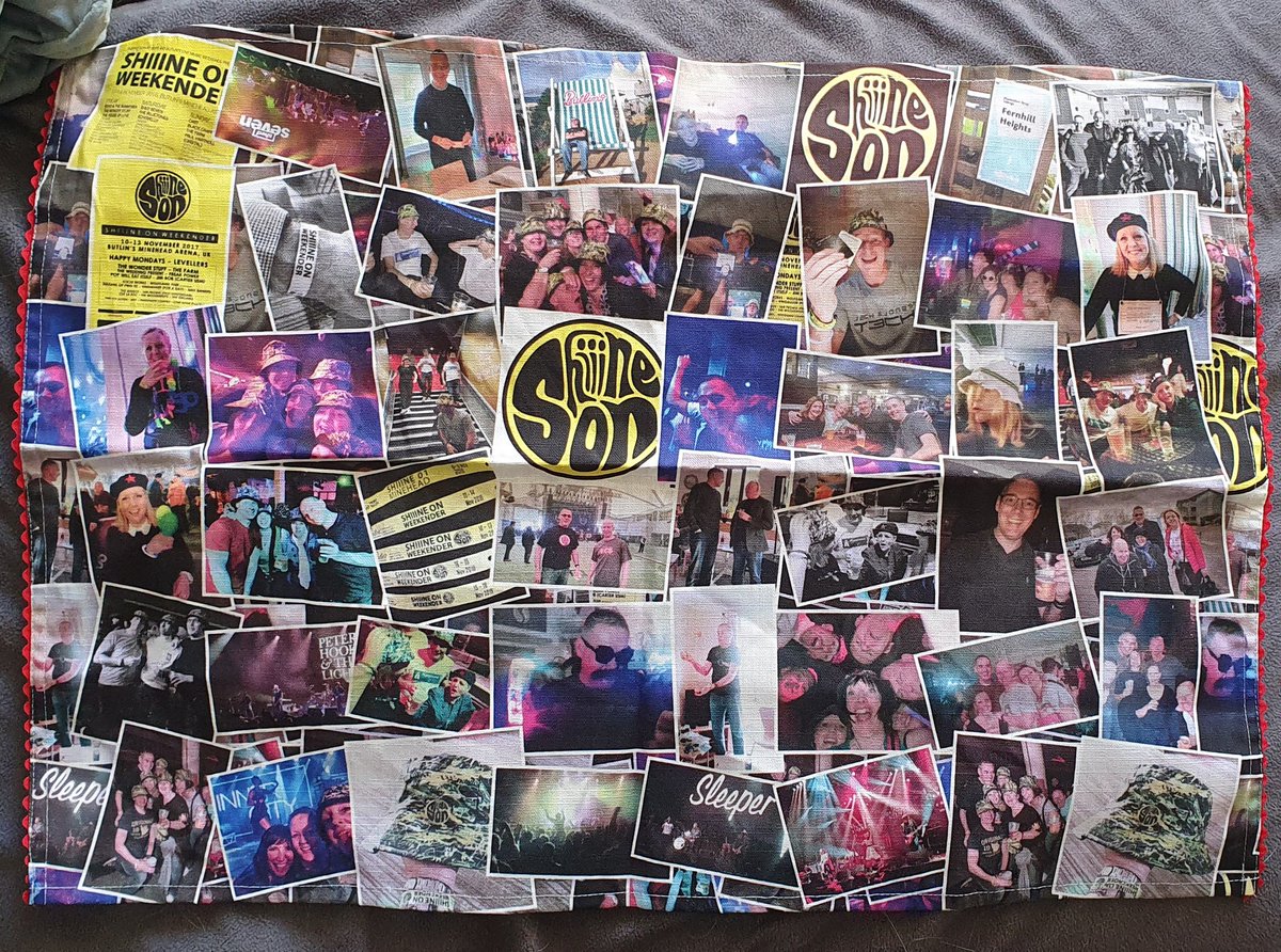 CaymanPhil's tweet photo. @ShiiineOn_ Merry Christmas Shiiine people, memories of 5 festivals with @GregLassetter, @JollyPenny and @denial_girl on one tea-towel. https://t.co/o2WmATs7yc