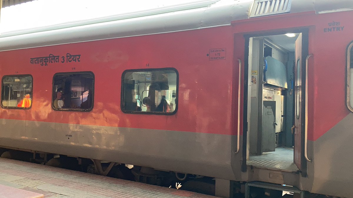 I have paid more than 4K to travel in a coach which is no more fit to travel... used by others thrown.. refurbished by Waltair zone and thrown on our vizagities... These new coaches are just in dreams for us Vizag people..#PiyushGoyal #IndianRailways #NarendraModi #PMOIndia