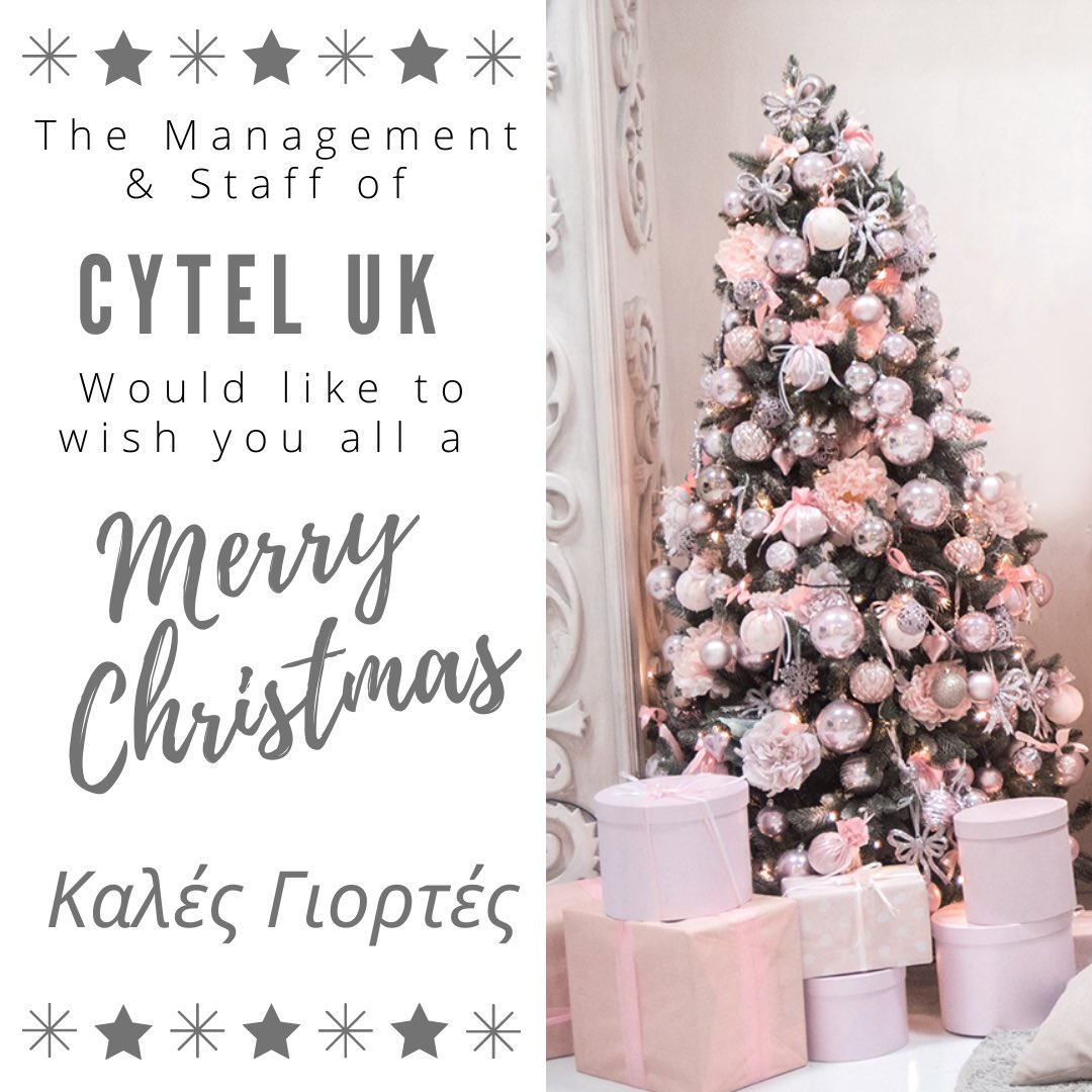 CytelUK's tweet photo. The Management &amp; Staff of @CytelUK would like to take this opportunity to wish you all a Merry Christmas &amp; Happy New Year.   
#staysafe  #stayconnected https://t.co/kzas4w4m0i