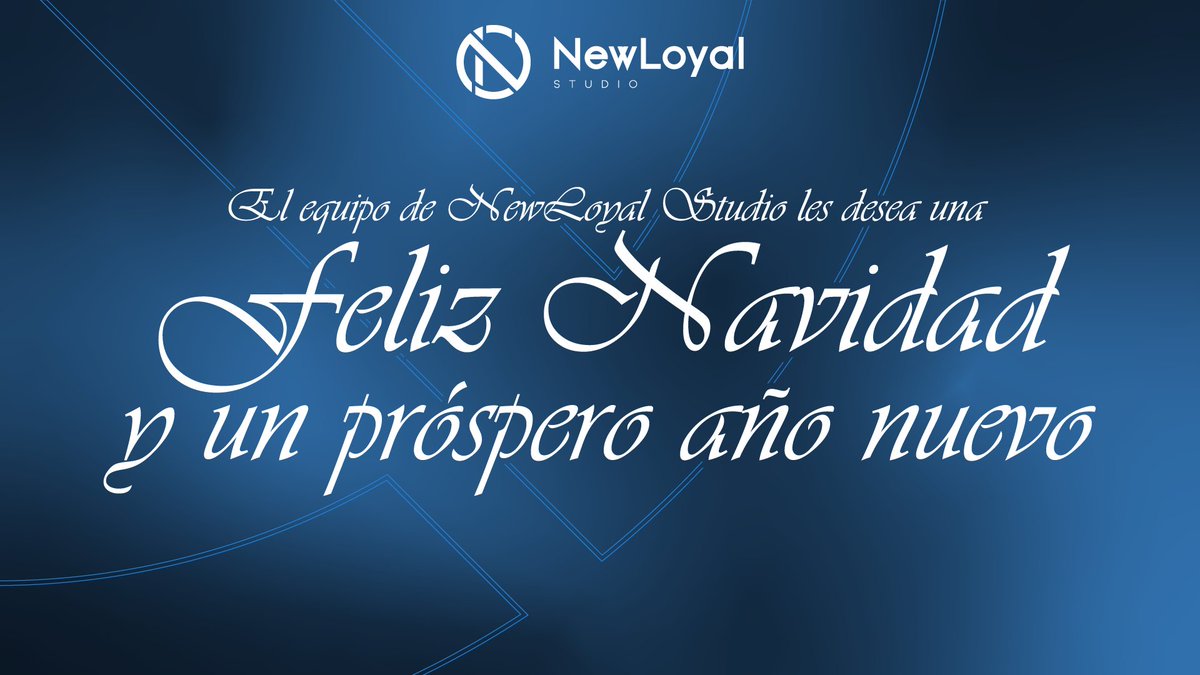 El equipo de NewLoyal Studio les desea una #FelizNavidad y un próspero año nuevo. ✨💫