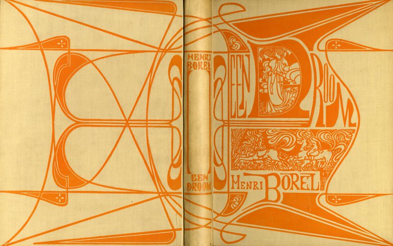 Dutch Art Nouveau book covers from around the year 1900.