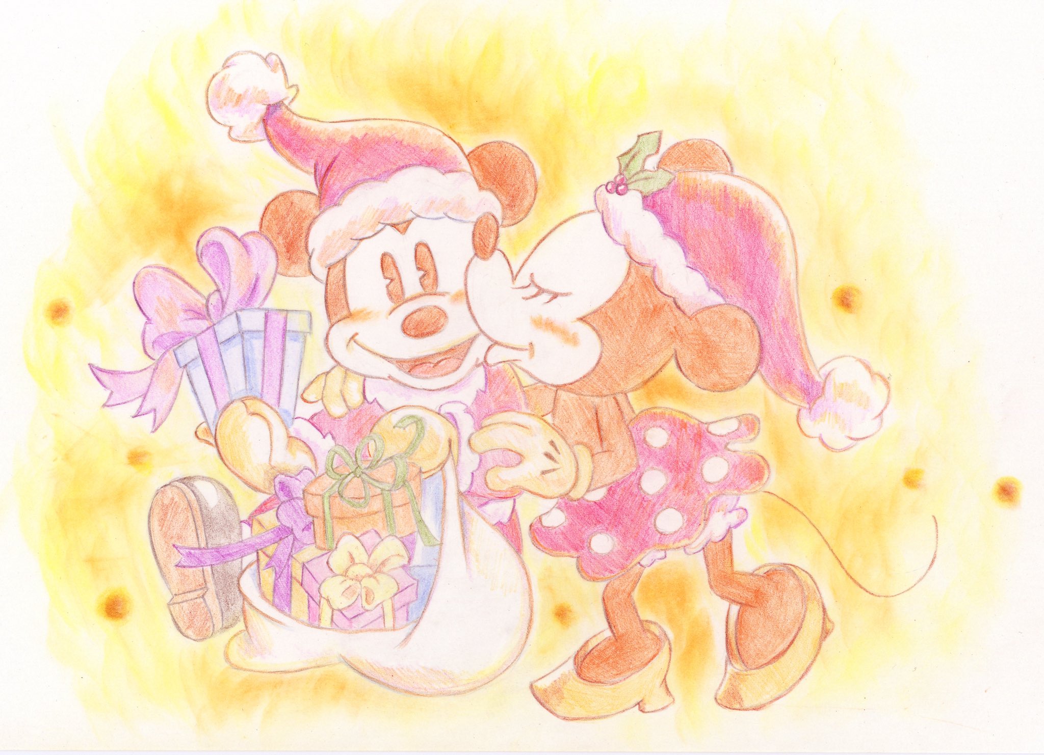 Rio イラストレーター メリークリスマス クリスマスverミッキー Amp ミニー描きました ミッキーイラスト ミニーイラスト クリスマスディズニー ディズニーイラスト クリスマスイブ メリークリスマス T Co Czgwun02ic