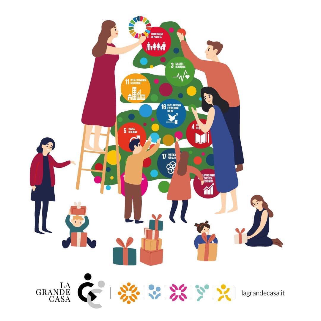 Abbiamo imparato in questo anno difficile che abbiamo una sola casa, che siamo tutti un'unica grande comunità.L'obiettivo 17 dell'agenda ONU 2030  ci dice che solo insieme possiamo costruire un futuro più equo, di maggior benessere per tutti e soprattutto sostenibile.Buone feste!