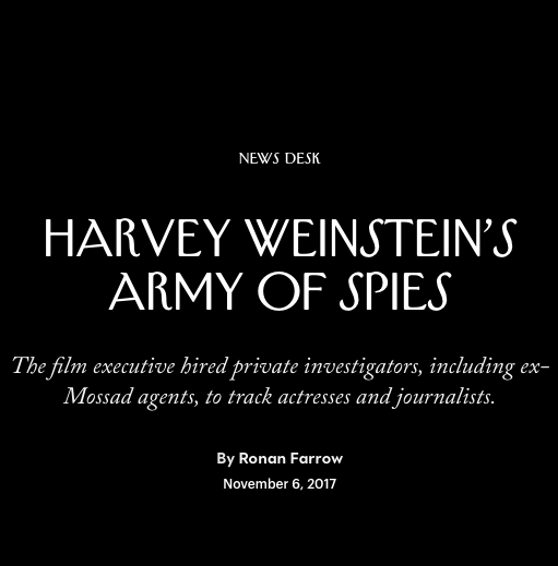 Journalist Ronan Farrow won a Pulitzer Prize in part for this article called "Harvey Weinstein's Army of Spies" where he reports Blair Berk helped to search through photos of Harvey with Rose McGowan to discredit her allegation, calling one of them “the money shot.”  #FreeBritney