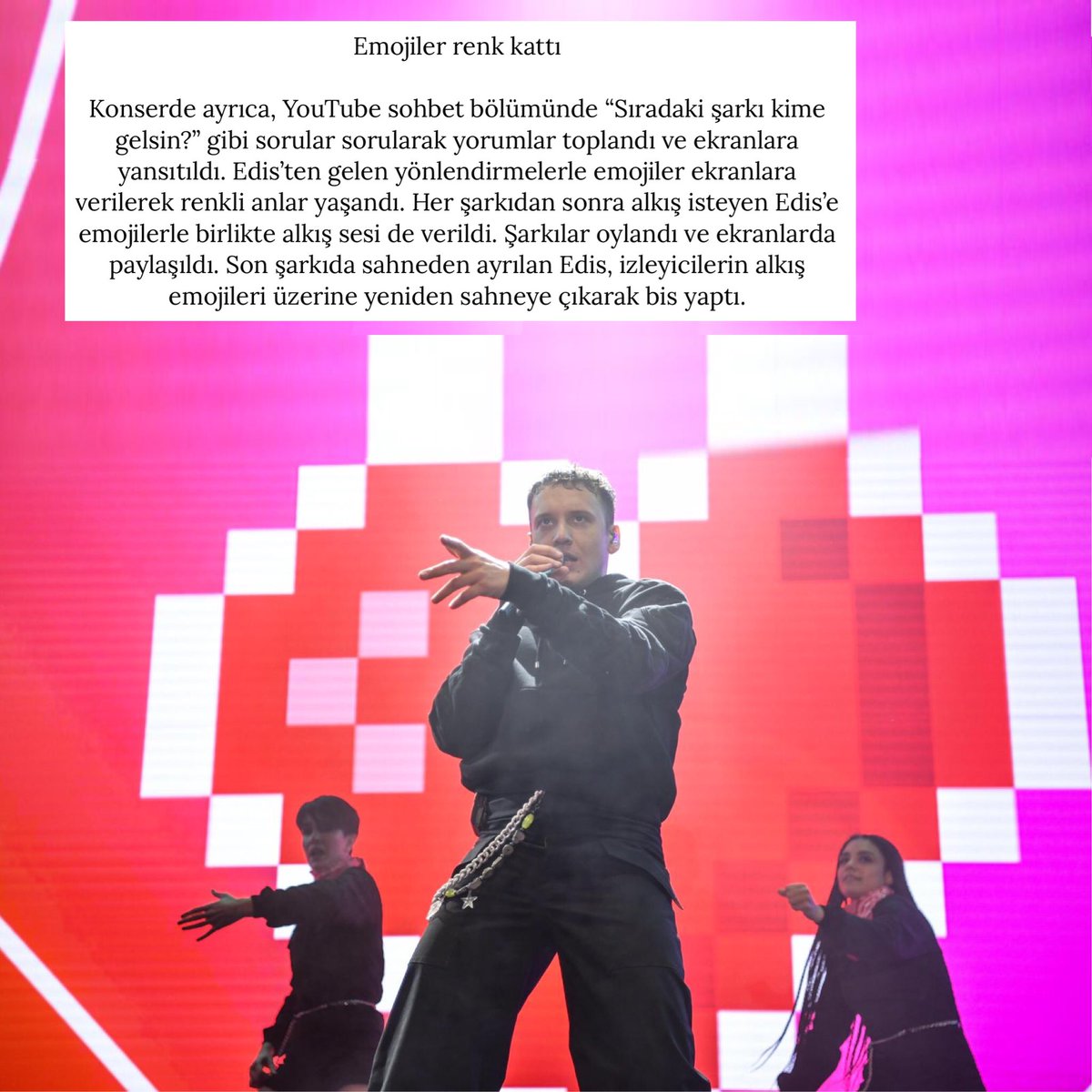 Edis Türkiye’nin ilk online canlı stadyum konseri ile rekor kırdı. 5.7 Milyon seyirciye ulaşan Edis, yaklaşık 1,5 saat sahnede kalarak 22 şarkı seslendirdi. 🌟💥🌟 
<a href="/edisgorgulu/">EDIS</a> #edis #EdisleBirStadyumKonseri