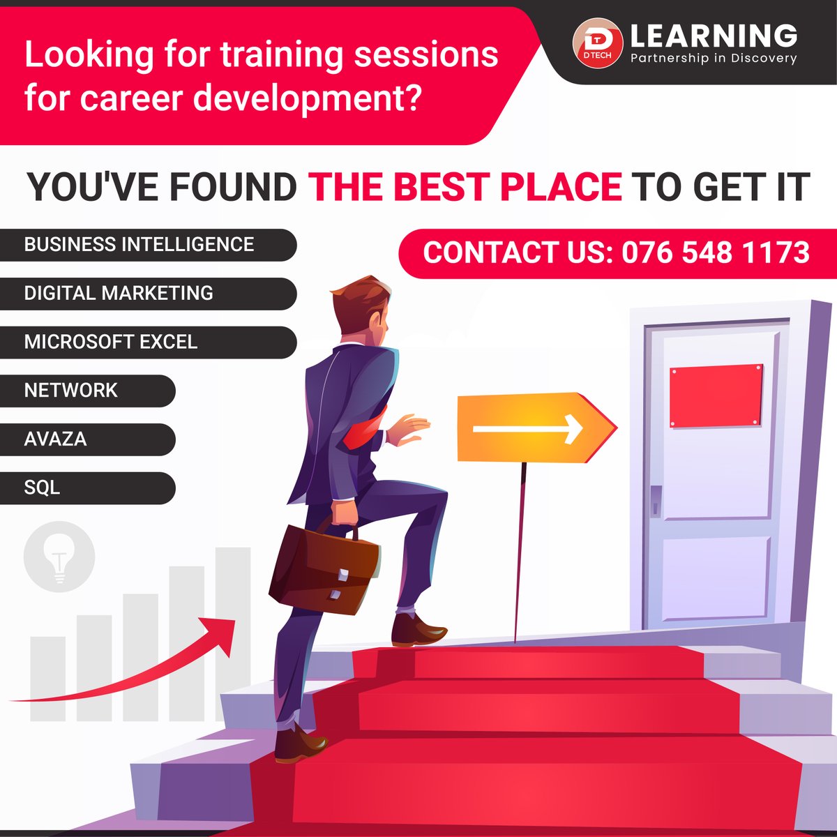 DTechsl's tweet photo. Learn all the interesting modules from one place! Get your knowledge improved to enhance your career!

Contact today: 0765481173

#Dtech #Dtechlearning #careerdevelopment #professionalskills https://t.co/Kmutxh3VeG