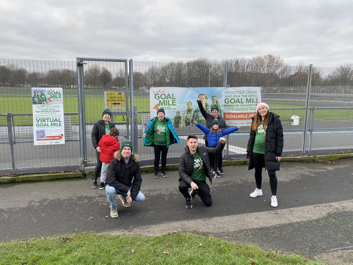 #GOALMile in Eamonn Ceannt Park. Not quite the same but the tradition lives on!