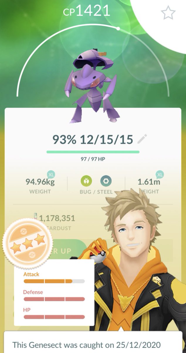 PokemonVipes's tweet photo. Completed my challenges on Christmas Day - My Christmas Presents were:

- 93% Genesect
- and the Gorgeous Shiny Celebi 

#PokemonGO #Genesect #Shiny #Celebi https://t.co/DECNBGA7XQ