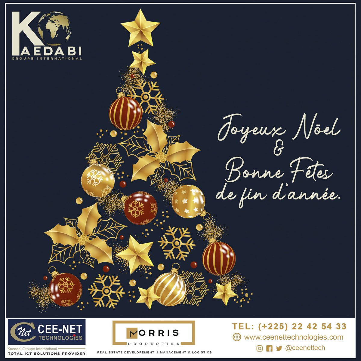 To all our cherished #clients and #staff , we wish you a #merrychristmas and a Prosperous #newyear . #noel #satellite #internet #yahsat #yahclick #ceenetTechnologies #Joyeux #noël