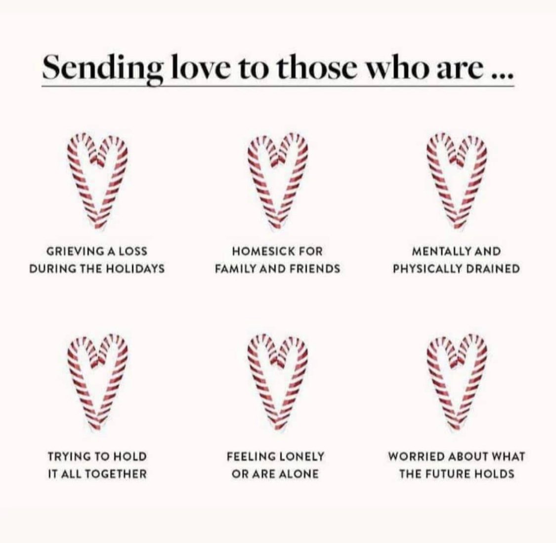 Sending love to those who are...