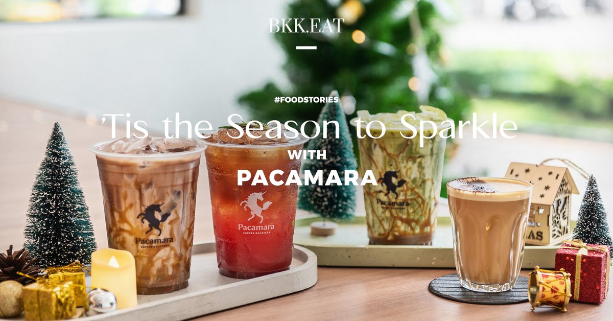 bkkmenu's tweet image. Festive Season นี้อย่าลืมตามไปชิม 4 เมนูสุดพิเศษจาก PACAMARA ที่ครีเอตมาต้อนรับทุกคนให้ร่ วมฉลองเทศกาลแห่งความสุขนี้ ไปพร้อม ๆ กัน ได้ที่ PACAMARA ทุกสาขา bit.ly/2KZgObO 
#pacamara_th #tistheseasontosparkle