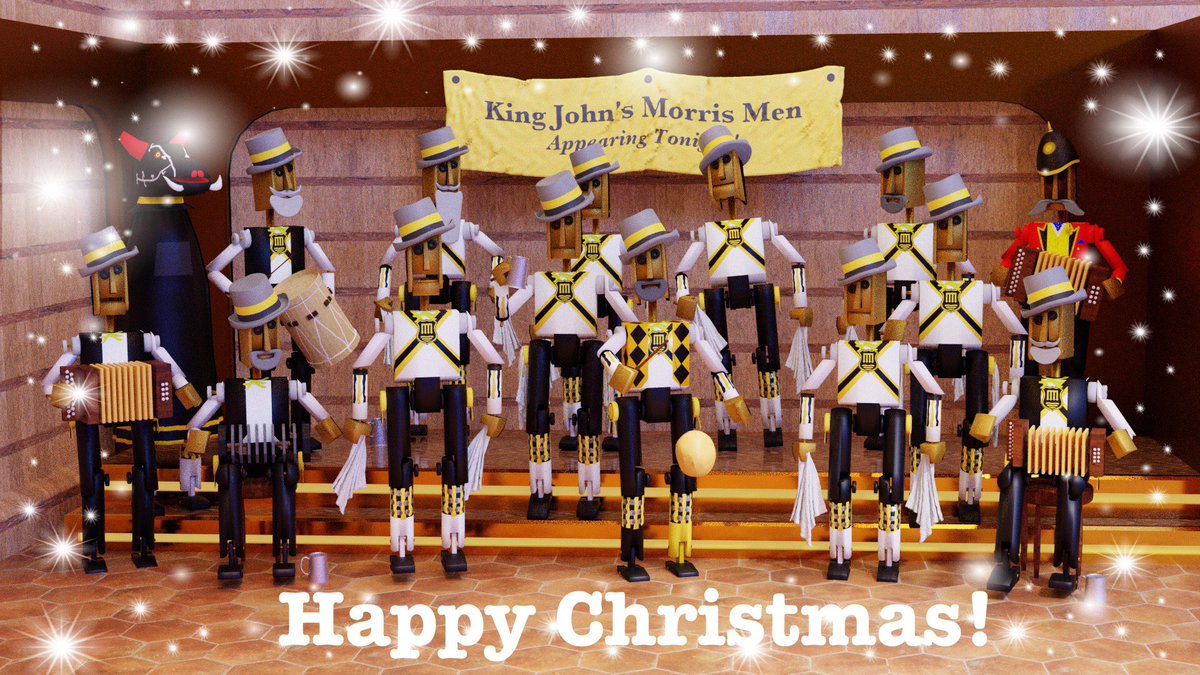 Happy Christmas, from King John's Morris Men.