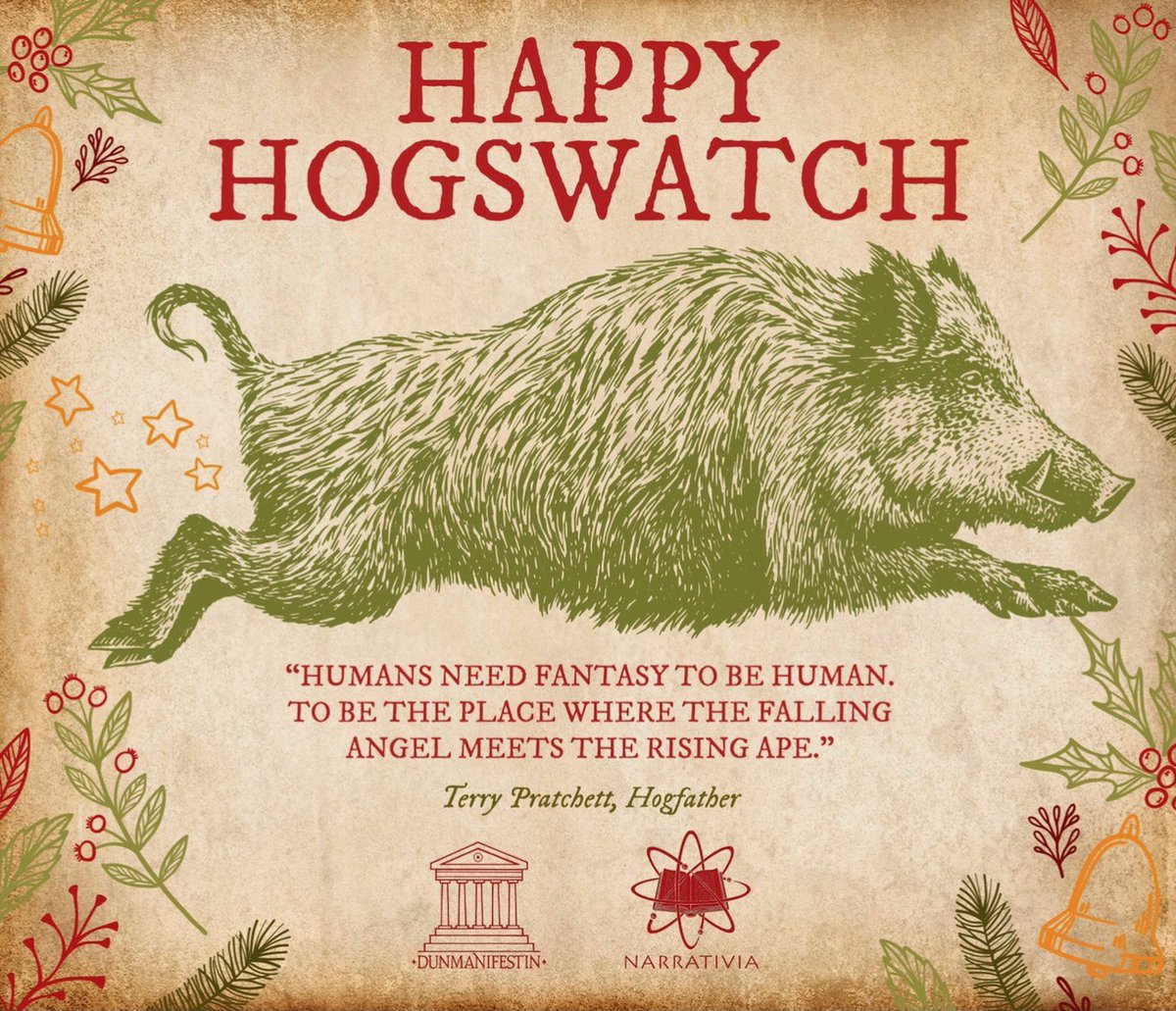 Have yourselves a happy Hogswatch!
