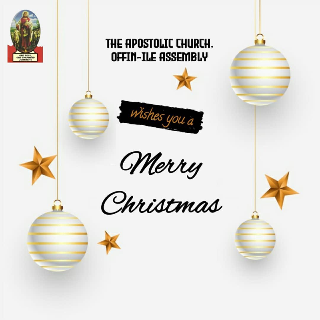 Tacn_Offin's tweet photo. THE APOSTOLIC CHURCH NIGERIA, OFFIN-ILE ASSEMBLY WISHES YOU A MERRY CHRISTMAS AND A PROSPEROUS NEW YEAR . 

We pray the significance of the coming of our Lord Jesus Christ shows forth in our lives... 

It’s the season of love, show someone love today and always.
#MerryChristmas https://t.co/I79OkqnQVK
