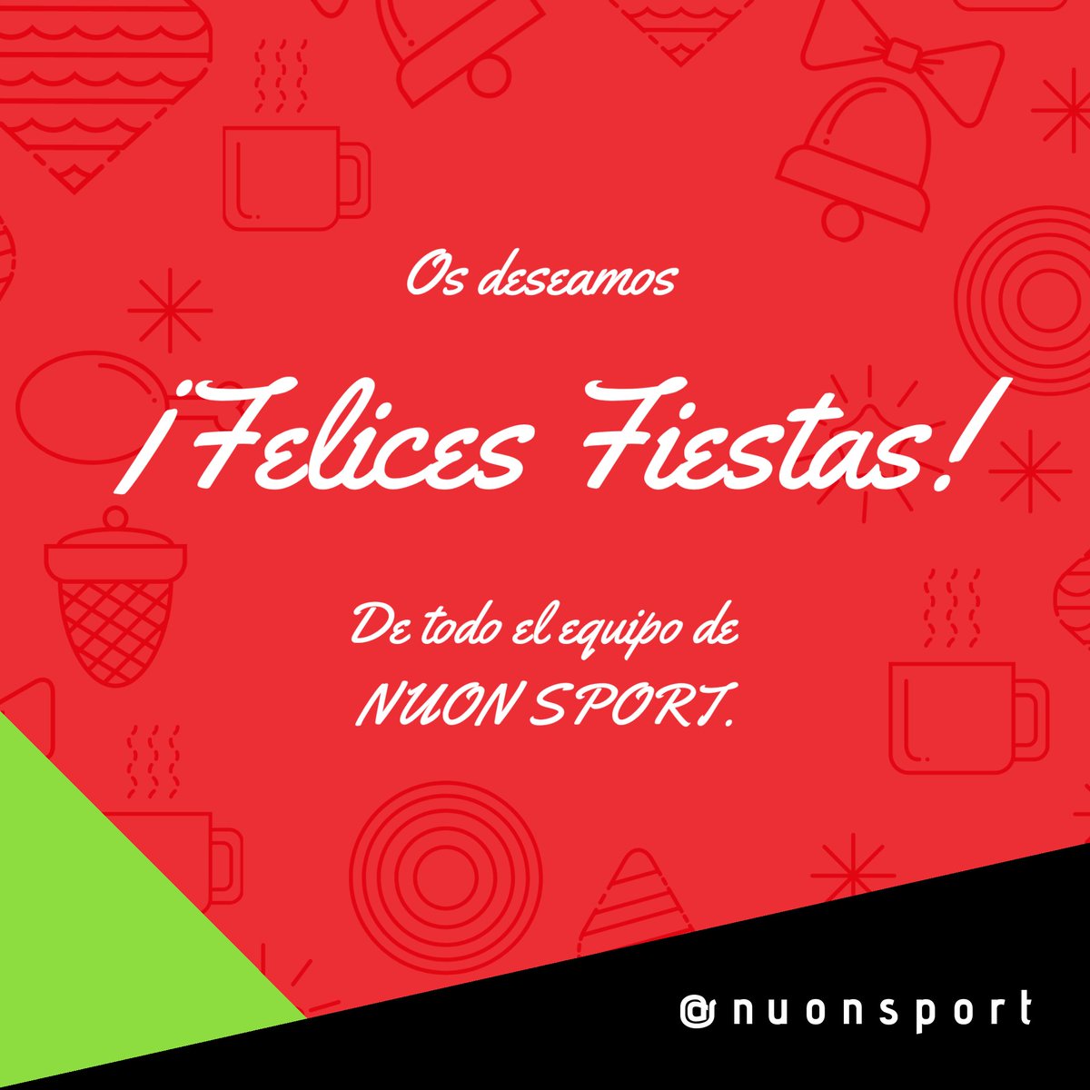 NUONSPORT's tweet photo. De parte de todos los que formamos @nuonsport, os deseamos una Feliz Navidad y un prospero Año Nuevo, en especial a nuestros clientes.

Tras un año distinto, donde se nos ha puesto a prueba a todos, en el próximo 2021 seguiremos trabajando para dar lo mejor de nosotros mismos. https://t.co/21HSwzwrZy
