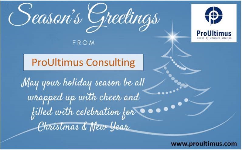 proultimus's tweet photo. Wish you and your family a Merry Christmas &amp; Happy New year. 

We’re grateful for your continued friendship and support. In warm appreciation of our association during this year, we at ProUltimus Consulting wish you a great year ahead. https://t.co/MPc7aUzFBc