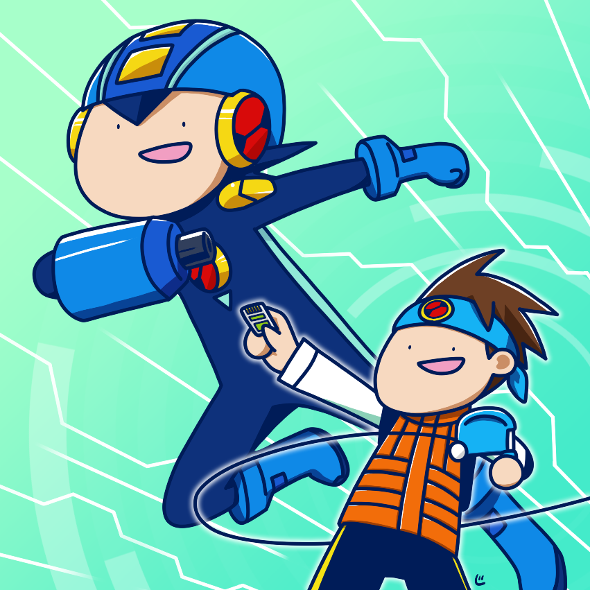 というわけでこれは出すタイミングを逃していたロックマンエグゼのイラスト ロック じゃがバタのイラスト