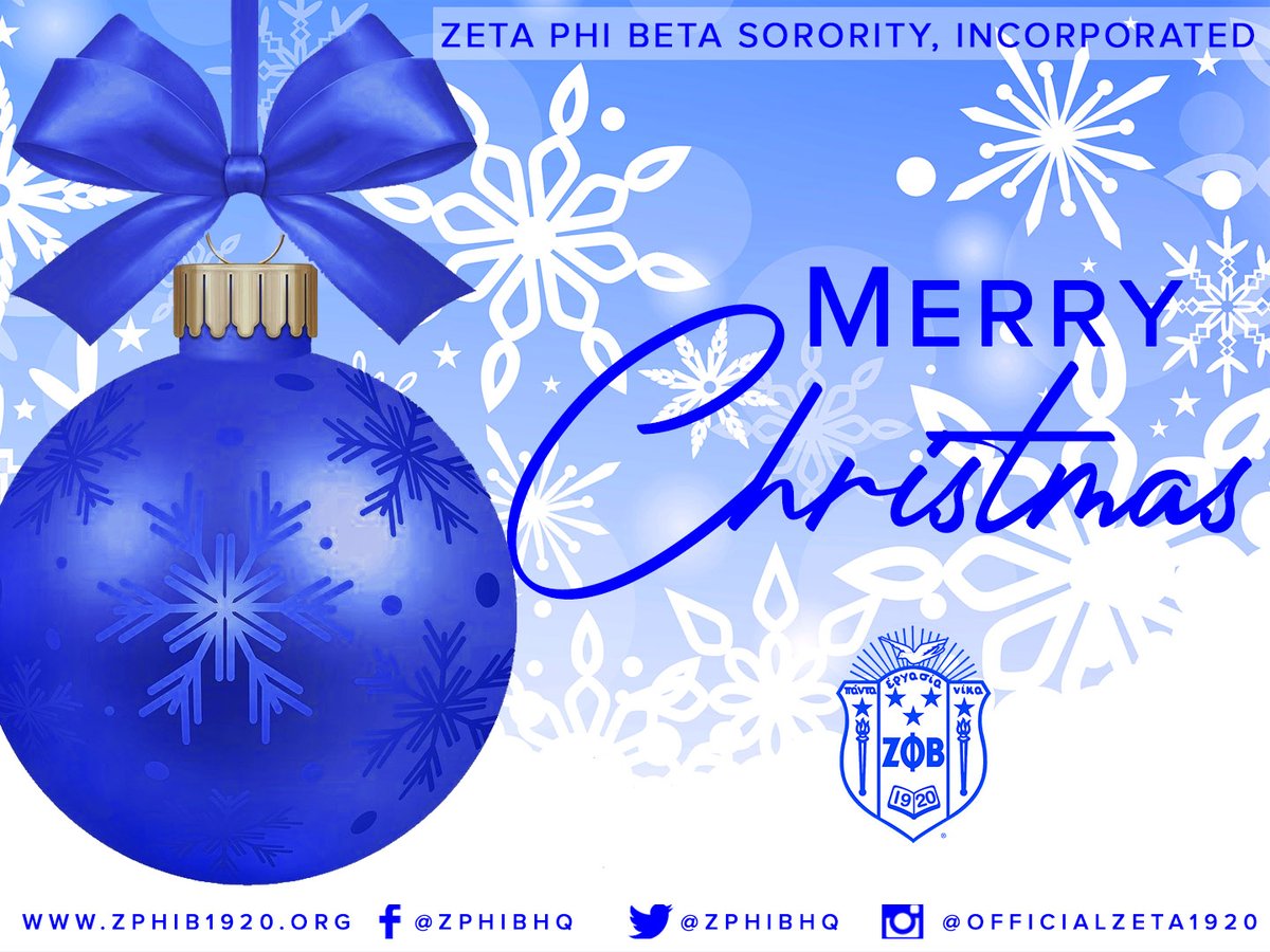 ZPhiBInc1920's tweet photo. Merry Christmas! Wishing you a season that’s merry and bright! #christmas #zetaphibeta #zphib https://t.co/6G4lYM4zvP
