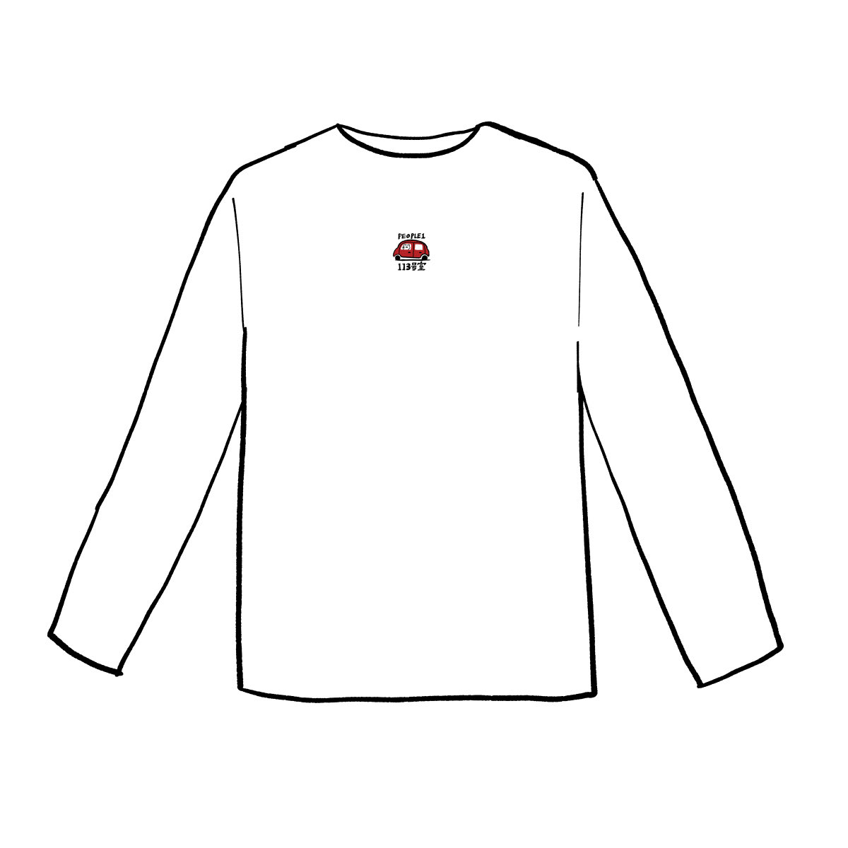 People 1 113号室の長袖tシャツその3 ベージュ すごぶるに可愛い
