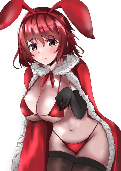 Shy Christmas #女の子 #Christmas #赤い紙#originalcharacter https://t.co/LjAni9KCl0 