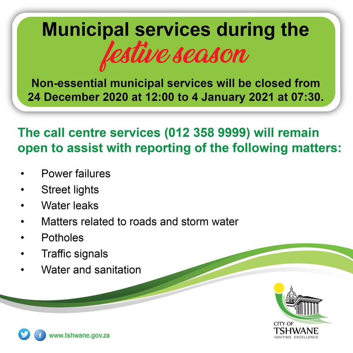 City of Tshwane tweet media