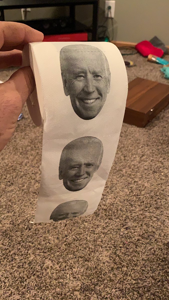 The way this toilet paper feels Joe isn’t going to take shit off anybody.