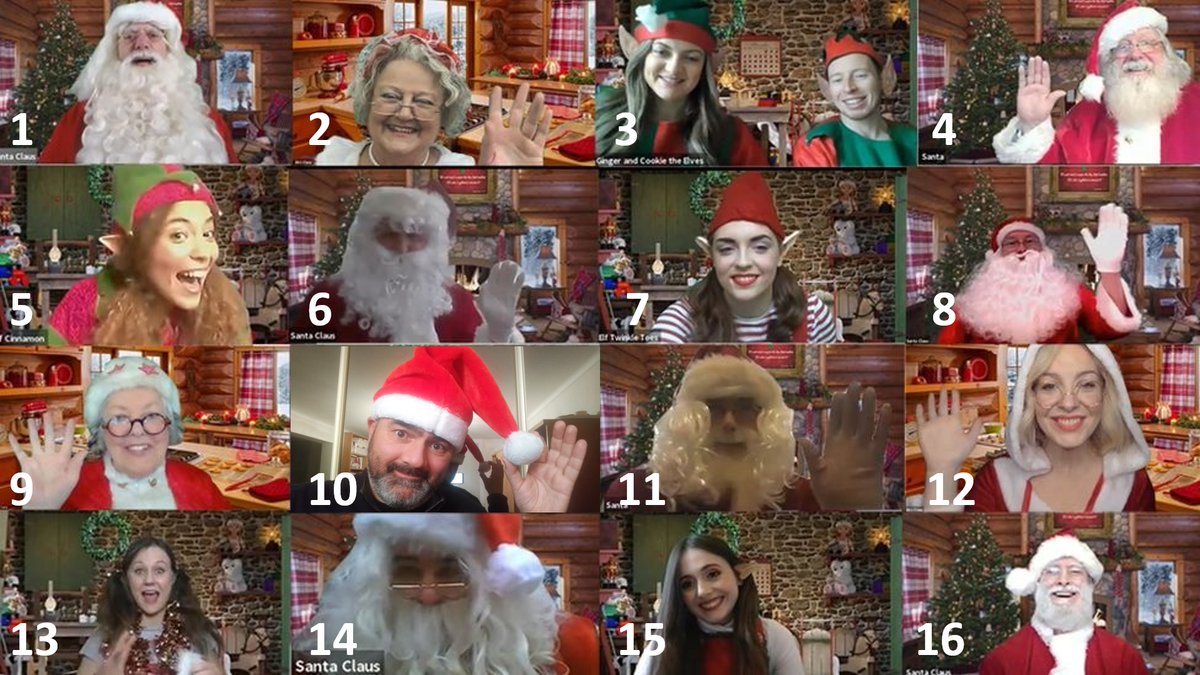 Saurez-vous retrouver le vrai Père Noël dans cette capture d'écran de ma formation #FairePlaisirAuxEnfants #ATraversUnEcran ?
