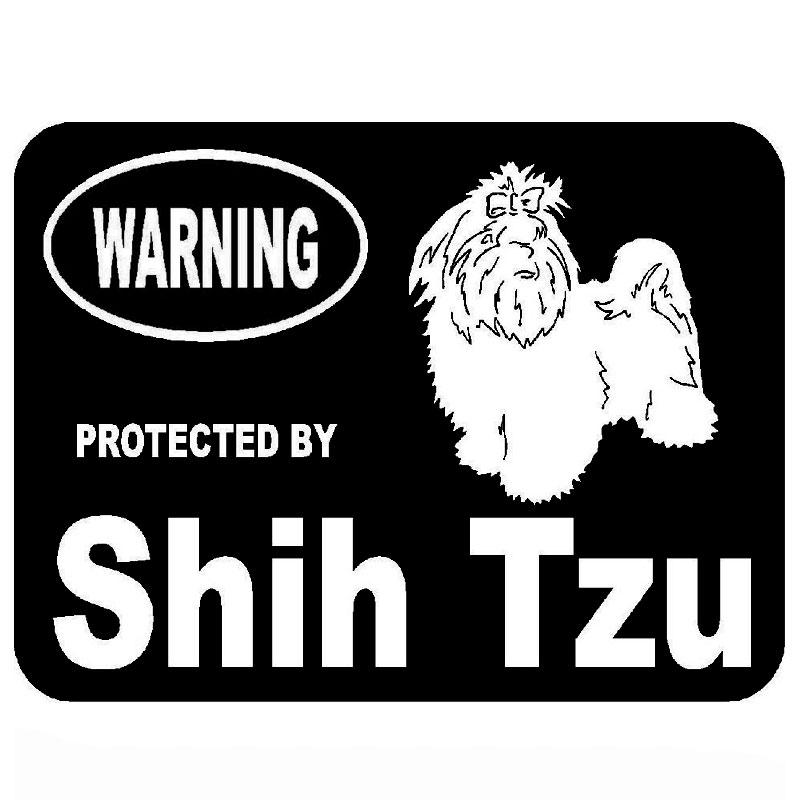 Protected By Shih Tzu Vinyl Car Sticker pooo.st/BqxDC FREE SHIPPING!