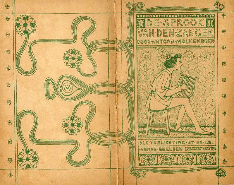 3/ Dutch Art Nouveau book covers from around the year 1900.