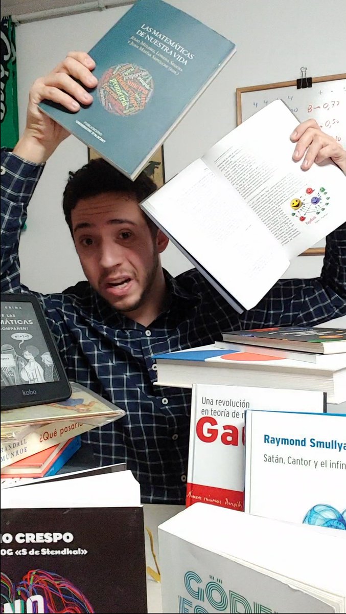 Pedrodanielpg's tweet photo. Normalmente por estas fechas suelo recibir muchos mensajes preguntando por libros sobre matemáticas para comprar o regalar.

En mi instagram (https://t.co/bamt0eVRXa) os dejo una "pequeña" selección de libros 🤗 https://t.co/5XYM5ETfde
