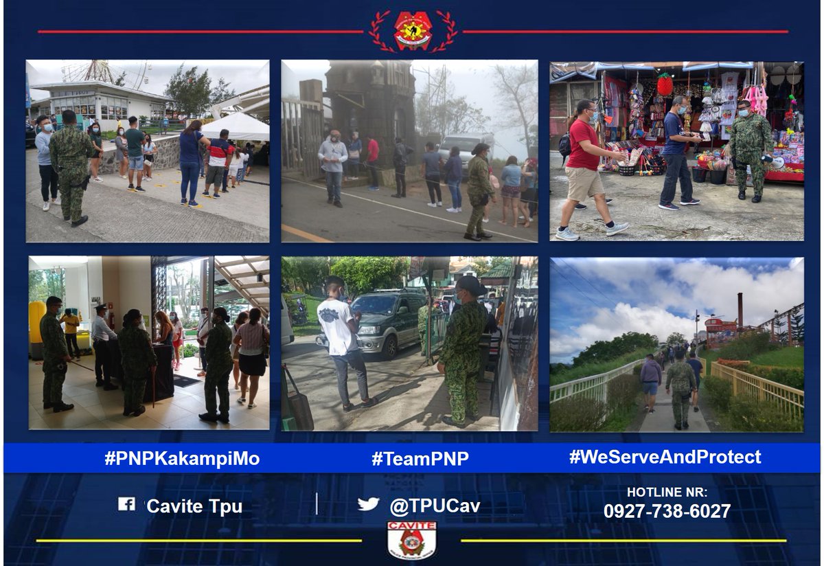 Tourist Police Unit I December 25, 2020 l Implementation of Health Protocol in Tourist Destinations based on the existing guidelines of the Inter-Agency Task Force (IATF)
#PNPKakampiMo
#TeamPNP
#WeServeAndProtect