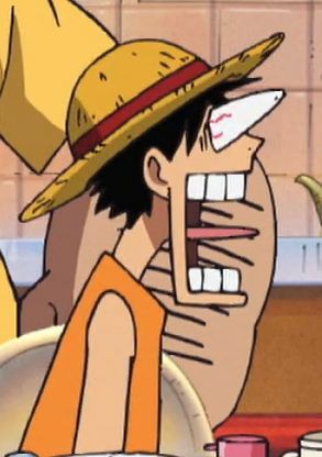 luffy reaction pic; a thread