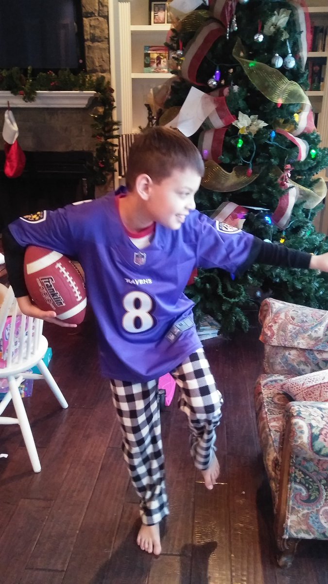 Mr__Lit's tweet photo. Got little dude a @Lj_era8 jersey! Hes been wanting one forever! We still need to work on his #HeismanPose #L1C4 #FlyCards https://t.co/0zN7MEdBBL