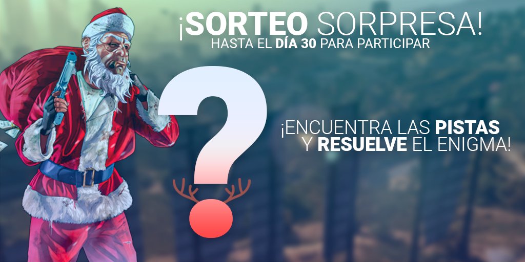 lurp_es's tweet image. 🎁¡SORTEO NAVIDEÑO SORPRESA!🎁

Hemos ido dejando durante estos días pistas en las publicaciones para que adivinéis el personaje navideño.

Para participar habrá que dar RT y MG a la publicación, además comentar el personaje navideño que creéis que es.

HO-HO-HO

#FelizNaviLURP