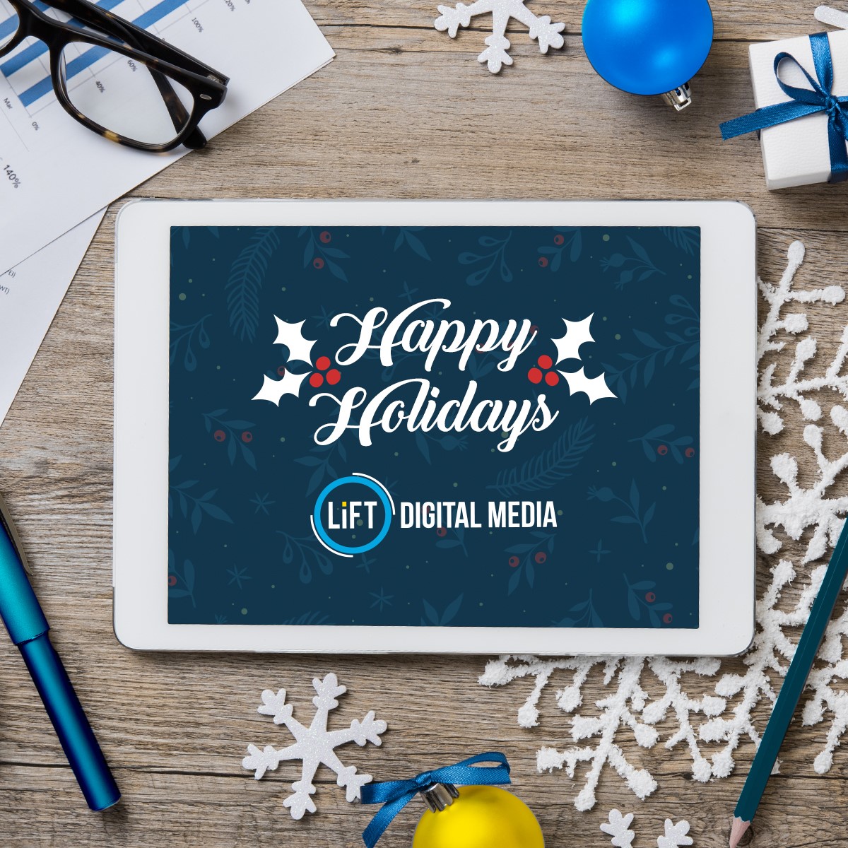All of us at LiFT Digital Media want to take this time to reflect on our appreciation for our clients. We wish the best for you in this holiday season and upcoming year. Thank you for being a part of our LiFT family!
#holidaycheer #holidays2020 #HappyHolidays