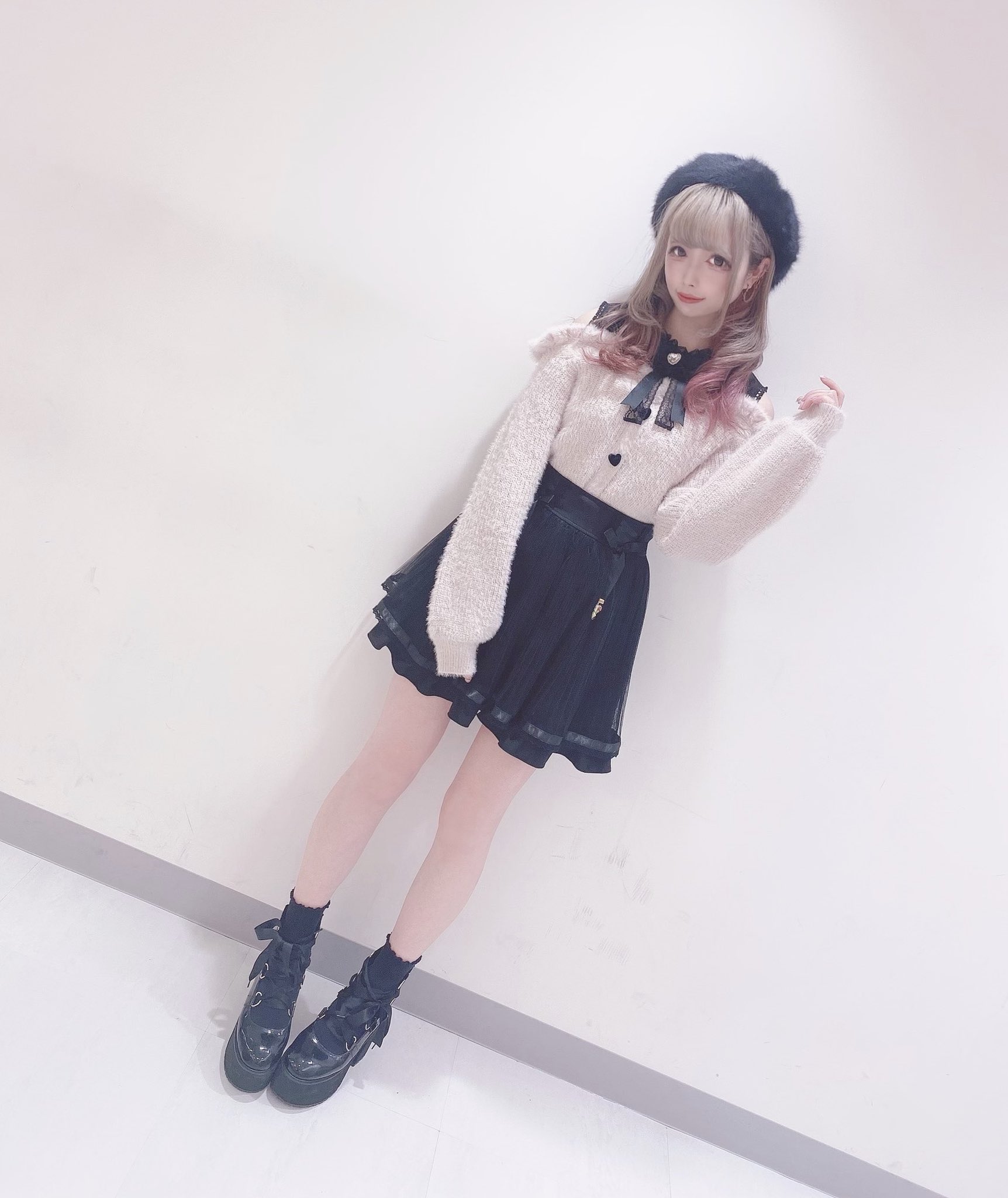 LIZ LISA レイヤード風肩あきニット ピンク ニット | endageism.com