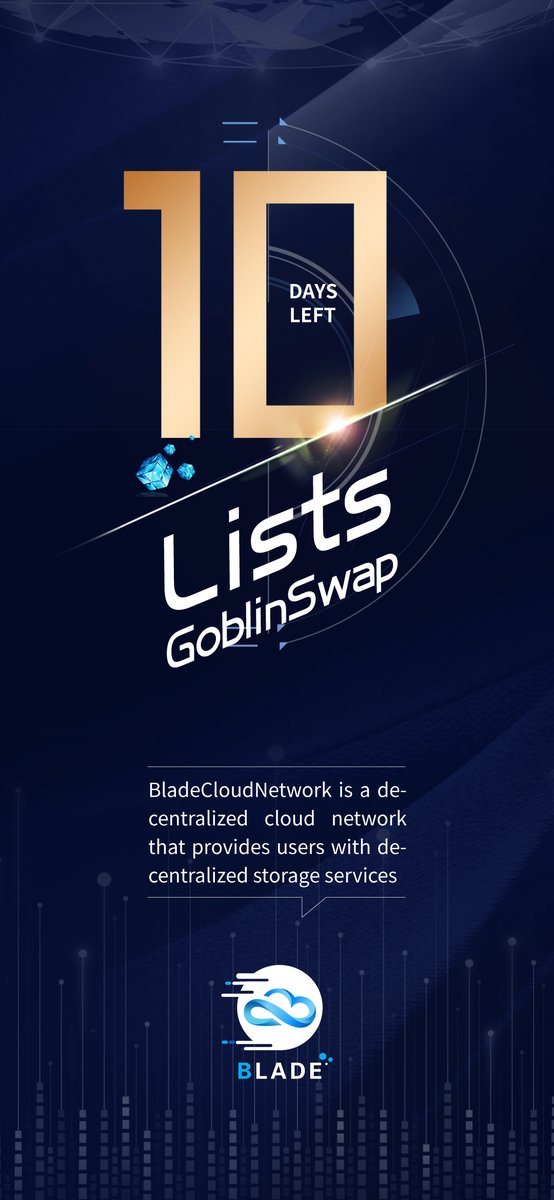 BladeCloud3's tweet photo. 10 days left! @Nuls  #POCM project #Bladecloud will join 
@goblinswap ecology! Come to join us!👏👏 https://t.co/VrtX75zLkO