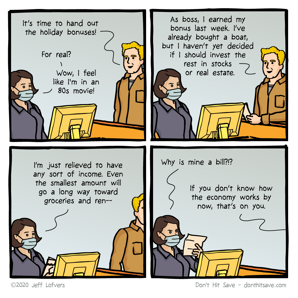 donthitsave's tweet photo. Happy Christmas and Merry Holidays, everyone!
https://t.co/VhlCGUiOka
#christmas #officehumor #webcomic #job #economy https://t.co/oAykbj1x59