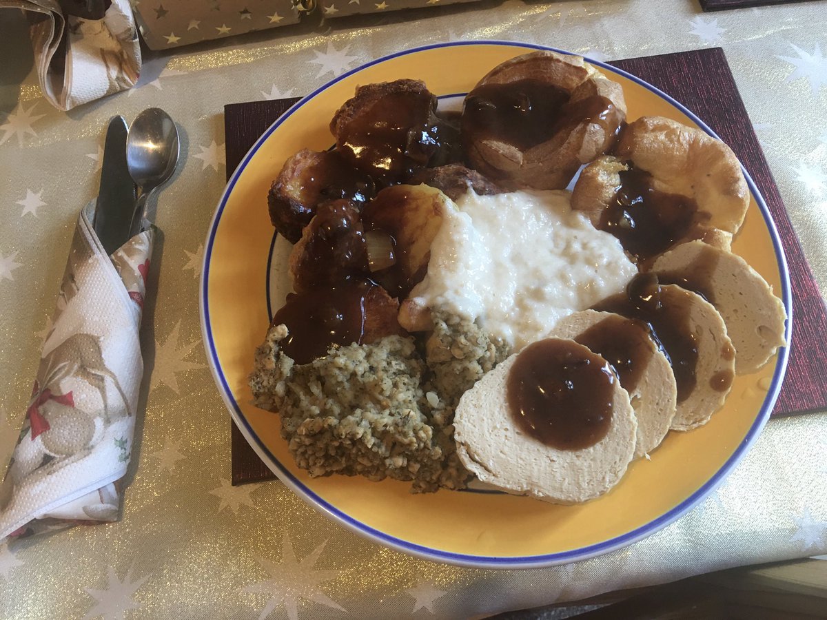 Fellow veggies who are doing a “traditional” Christmas dinner today. What is your meat replacement of choice? For me Quorn roast can’t be beat!