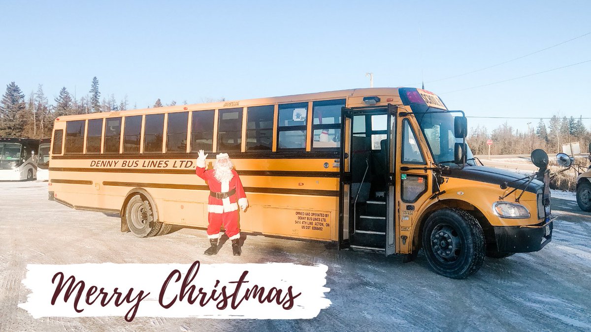 Looks like we have been good this year, Santa came for a visit! From all of us at Denny's Bus Lines, we hope you have a wonderful and safe Christmas!