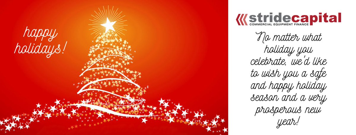 Happy Holidays from everyone at Stride Capital!