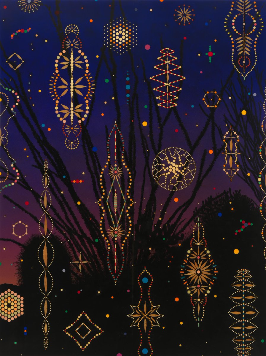 Merry Christmas from the Whitney! ✨

As a reminder, the Museum is closed today, but we'll be open tomorrow as usual.
—
#FredTomaselli, Ocotillo Nocturne, 1993