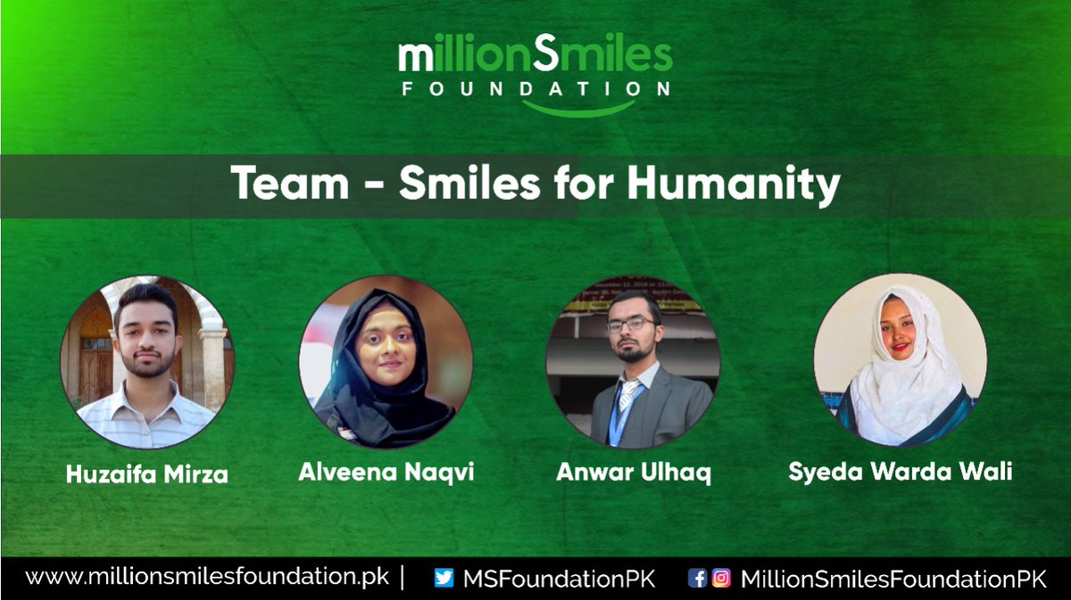 MSfoundationPK's tweet photo. The champions of Humanity spreading "Smiles for Humanity" with #MillionSmilesFoundation ! 

Announcing the MSF Core Coordination Team which will be working with ALL MSF Ambassadors across Pakistan for Humanitarian work.

The MSF team will work for next 6 months till June 30th. https://t.co/36EFaNkYop