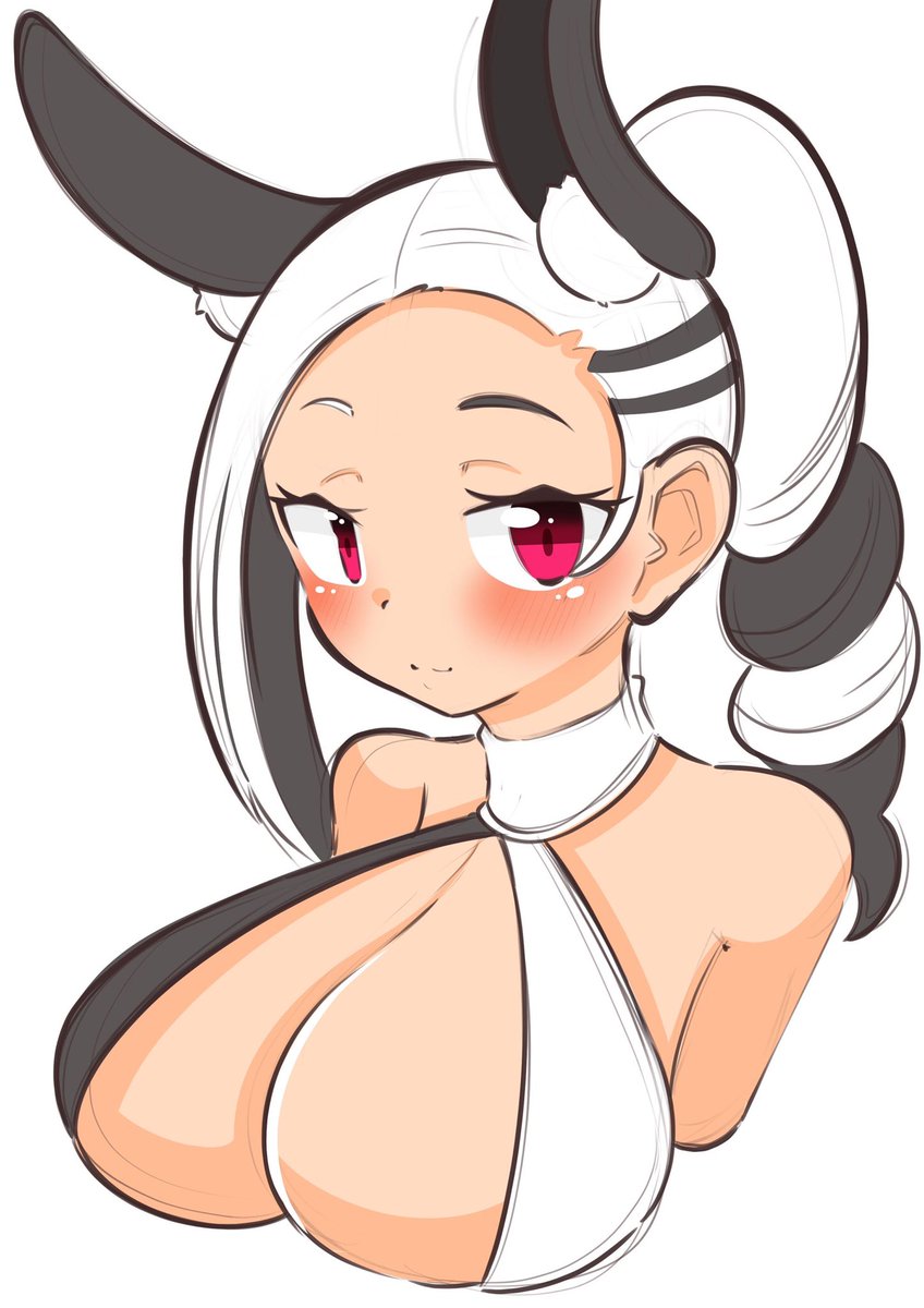 おっぱいと顔面が描きたかっただけの絵 