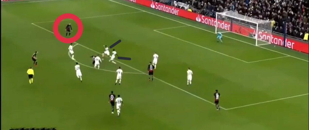 Another important aspect was the way Nagelsmann told Werner to position him self while attacking. Werner often went to the side line behind the fullbacks until they lose sight of him. Often the DMs in the centre had so much trouble defending the skilful players in the centre