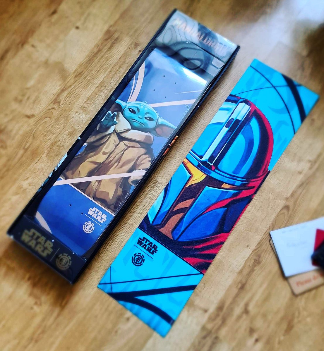 Best Christmas present ever #StarWars #TheMandalorian #elementskateboards